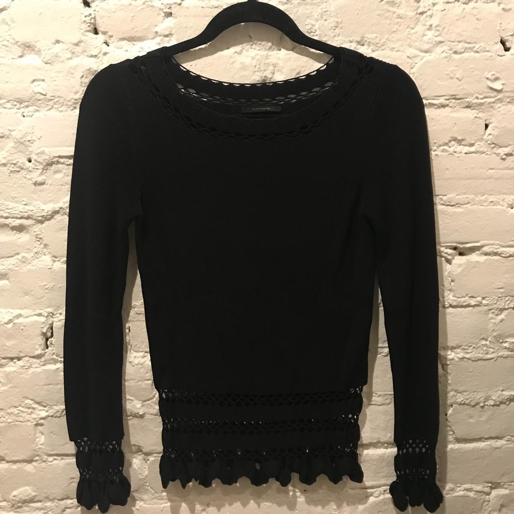 Elie Tahari sweater with sleeve details